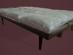 rigged sofa bed 3D Model