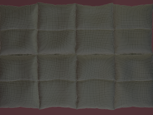 rigged sofa bed 3D 模型