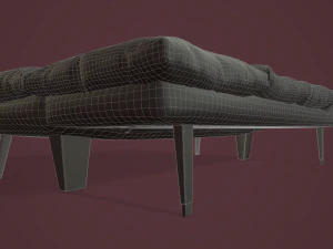 rigged sofa bed 3D Model