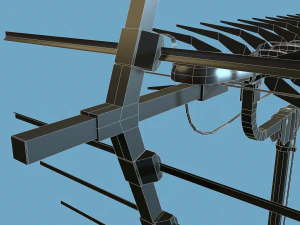 tv aerial 3D Model