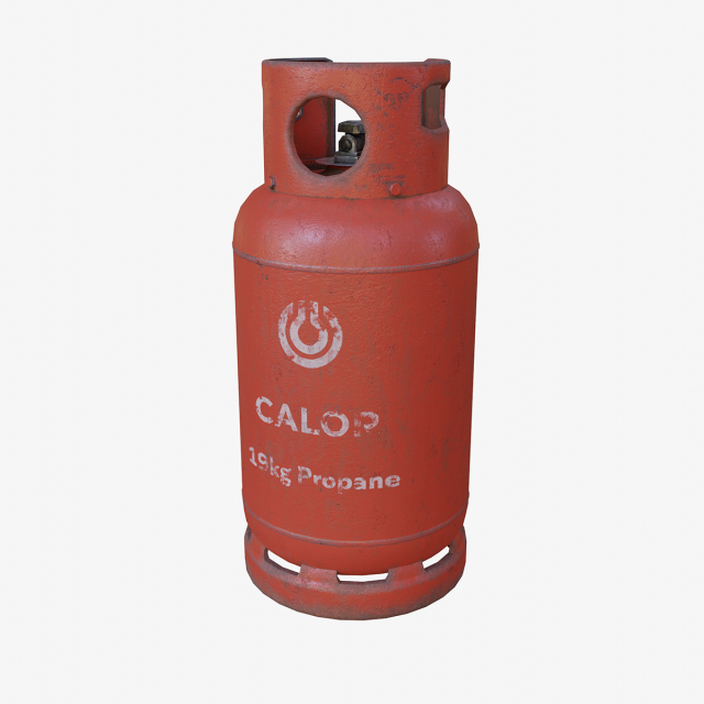 19kg propane calor gas bottle 3Dモデル .c4d .max .obj .3ds .fbx .stl .blend 