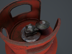 19kg propane calor gas bottle 3Dモデル
