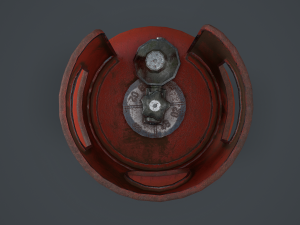 19kg propane calor gas bottle 3Dモデル