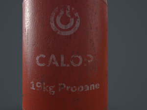 19kg propane calor gas bottle 3Dモデル