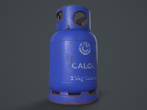 15kg butane calor gas bottle 3Dモデル