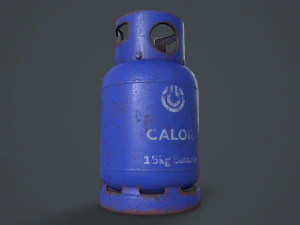 15kg butane calor gas bottle 3D Model