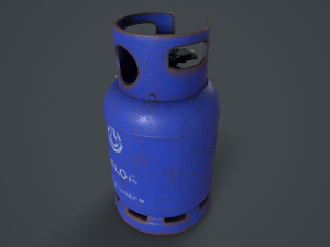 15kg butane calor gas bottle 3Dモデル