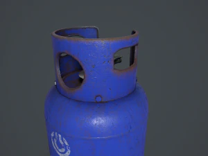 15kg butane calor gas bottle 3D Model