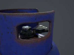 15kg butane calor gas bottle 3D Model