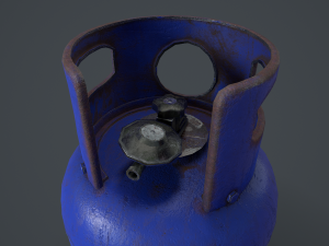 15kg butane calor gas bottle 3Dモデル