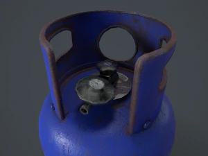 15kg butane calor gas bottle 3D Model