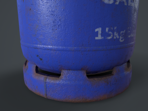 15kg butane calor gas bottle 3Dモデル