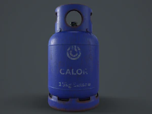 15kg butane calor gas bottle 3D Model