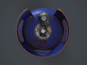 15kg butane calor gas bottle 3D Model