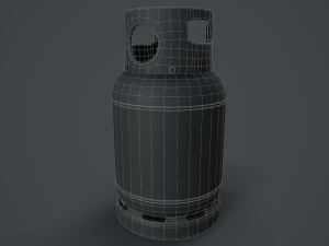 15kg butane calor gas bottle 3Dモデル