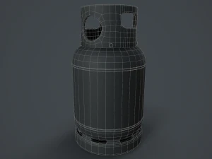 15kg butane calor gas bottle 3D Model