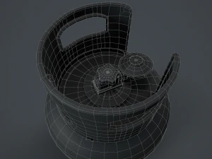 15kg butane calor gas bottle 3D Model