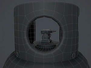 15kg butane calor gas bottle 3D Model