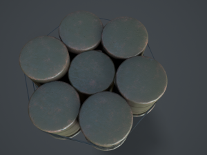 german nazi m24 stielhandgrenate stick grenade with anti tank 3D Модель