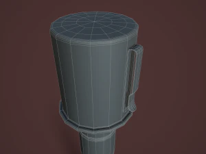 Granada alem&atilde; nazista m24 stielhandgranate com anti-tanque Modelo 3D