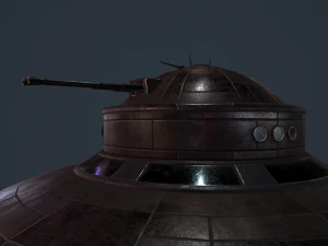 german nazi ufo prototype haubenu ii 3D Model