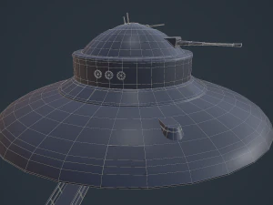 german nazi ufo prototype haubenu ii 3D Model