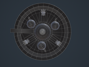 german nazi ufo prototype haubenu ii Model 3D