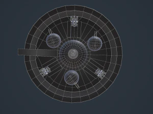 german nazi ufo prototype haubenu ii 3D Model