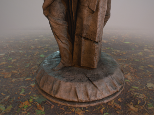 birdbath statue 3D 模型
