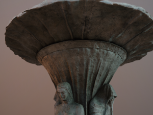 birdbath statue 3D 模型