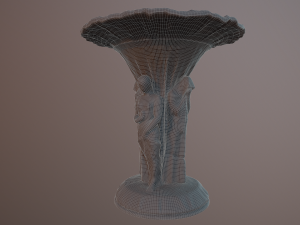 birdbath statue 3D 模型