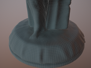 birdbath statue 3D 模型