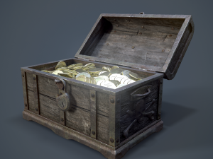 pirate treasure chest Modelo 3D