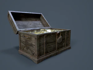 pirate treasure chest 3D Model