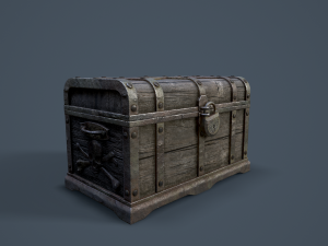 pirate treasure chest 3Dモデル