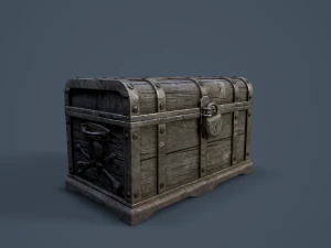 pirate treasure chest 3D Model