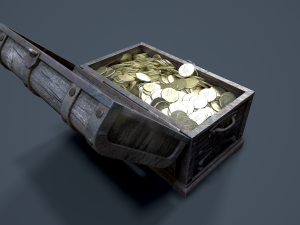 pirate treasure chest 3Dモデル