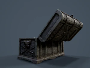 pirate treasure chest 3D Model