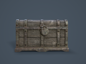 pirate treasure chest 3Dモデル