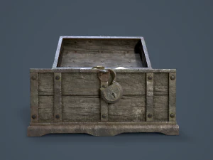 pirate treasure chest 3D Model