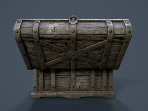 pirate treasure chest 3Dモデル