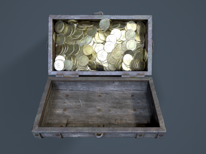 pirate treasure chest 3Dモデル