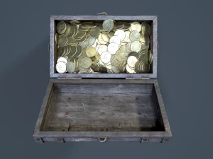 pirate treasure chest 3D Model