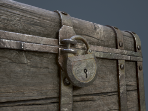 pirate treasure chest 3Dモデル