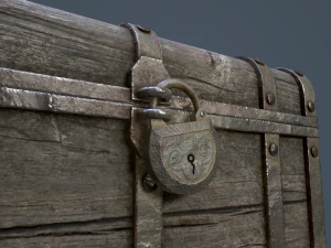 pirate treasure chest 3D Model