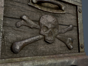 pirate treasure chest 3Dモデル