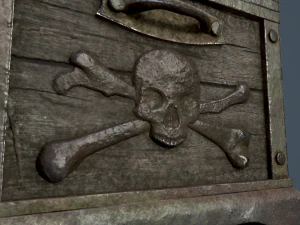 pirate treasure chest 3D Model