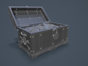 pirate treasure chest 3Dモデル