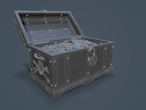pirate treasure chest 3D Model