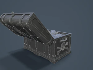 pirate treasure chest 3D Model
